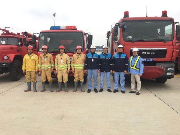 NAFSC tham gia diễn tập ứng phó sự cố tràn dầu, PCCC & CNCH tại cảng HKQT Nội Bài